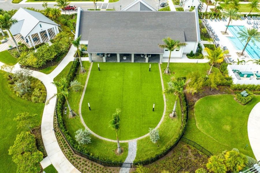 The Lodge Event Lawn Aerial View