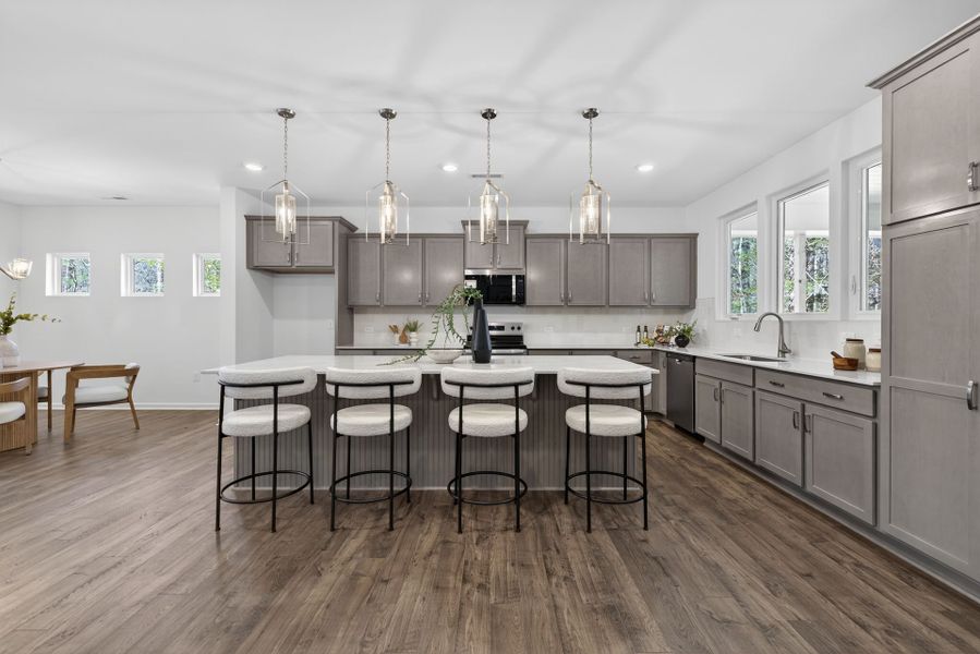 Furnished interior view inside a new home in Lake Royale, Louisburg (Image 6).