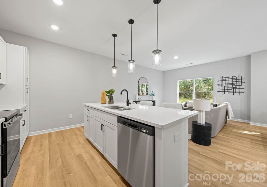 Furnished interior view inside a new home in , Charlotte (Image 6).