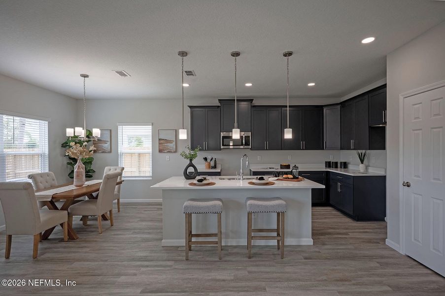 Furnished interior view inside a new home in , Jacksonville (Image 8).