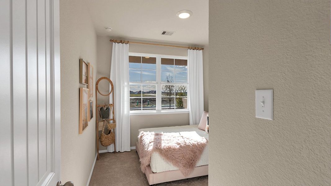 Representative furnished interior of a home built from the The Gaven by D.R. Horton in Prairie Lakes, Buda (Image 4).