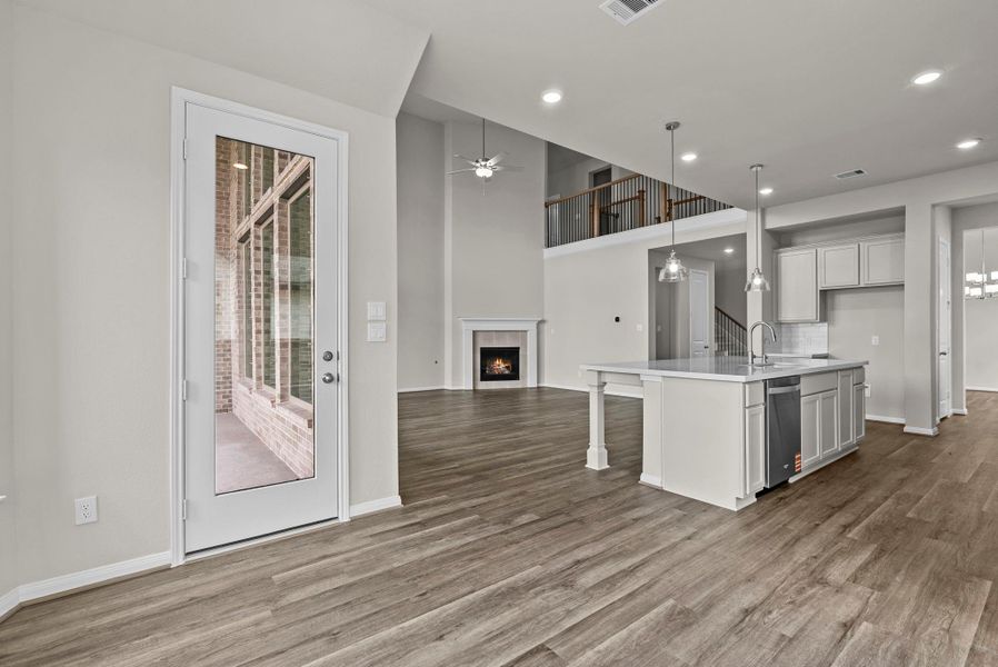 Furnished interior view inside a new home in Pomona, Manvel (Image 12).
