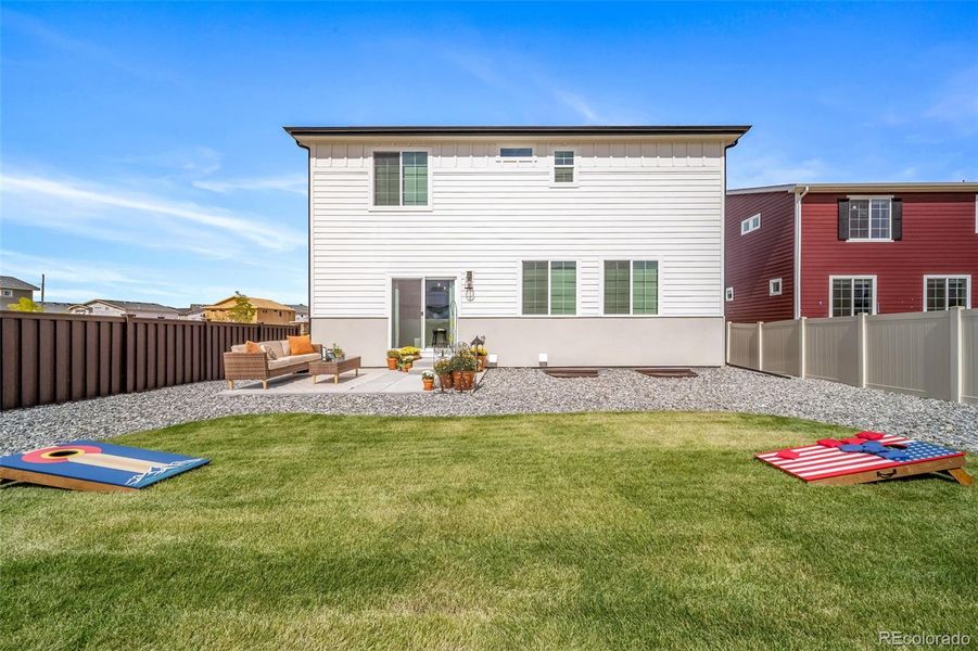 Exterior details and patio area of a home in , Aurora (Image 24). Exterior details and patio area of a home in , Aurora (Image 24).