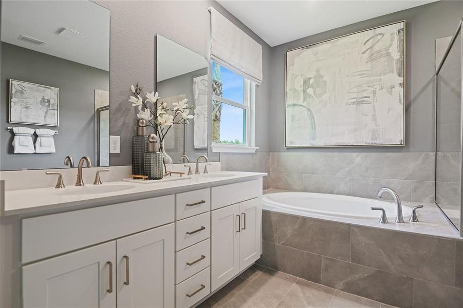 Furnished interior view inside a new home in SummerTide, Palm Coast (Image 6).