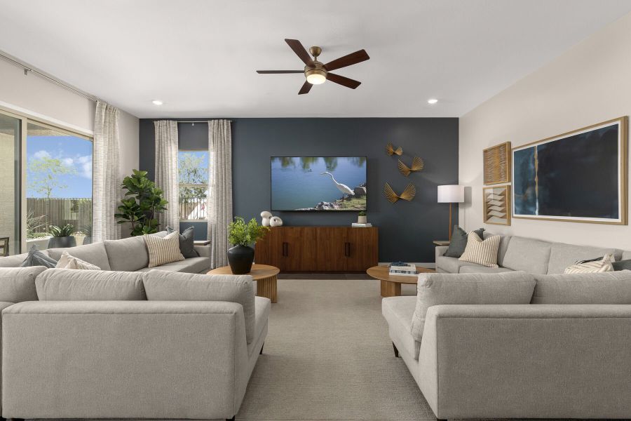 Representative furnished interior of a home built from the Cobalt by Mattamy Homes in Landmarke, Queen Creek (Image 9).