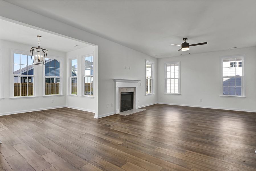 Spacious, unfurnished interior of a new home in Grand Park, Leland (Image 13). Spacious, unfurnished interior of a new home in Grand Park, Leland (Image 13).