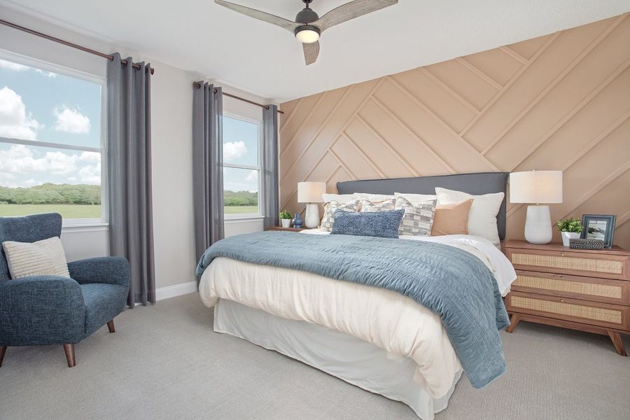 Representative furnished interior of a home built from the 1638 by KB Home in Haden Woods, Jacksonville (Image 6).