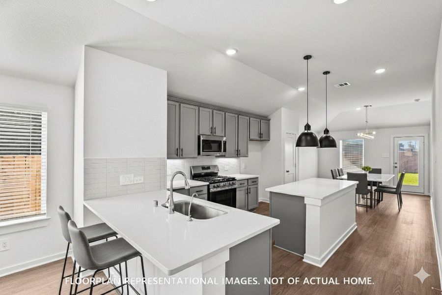 Furnished interior view inside a new home in Marvida, Cypress (Image 11).