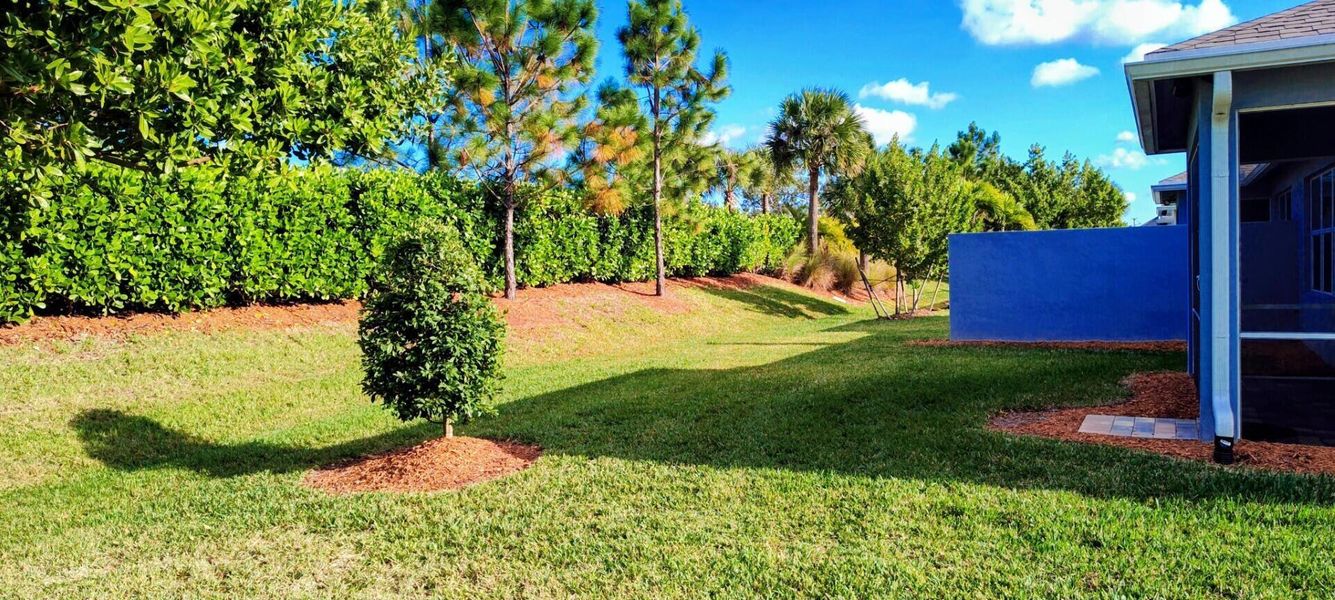 Exterior details and patio area of a home in Del Webb Tradition, Port St. Lucie (Image 22).