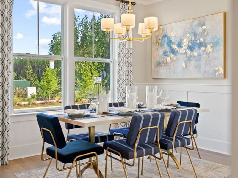 Representative furnished interior of a home built from the Jasper P by True Homes in Homecoming, Ravenel (Image 8).