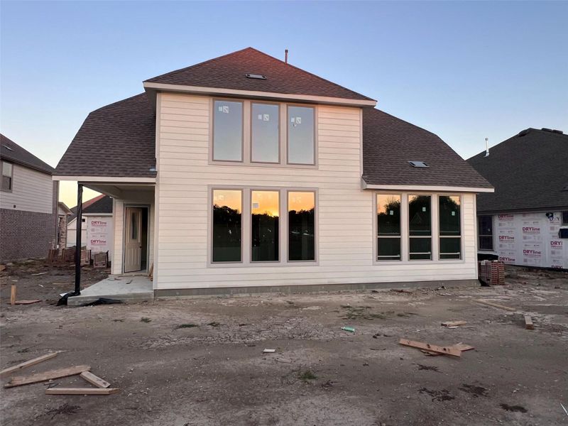 Actual progress of your home.