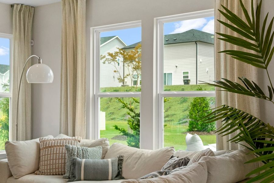 Spacious family room