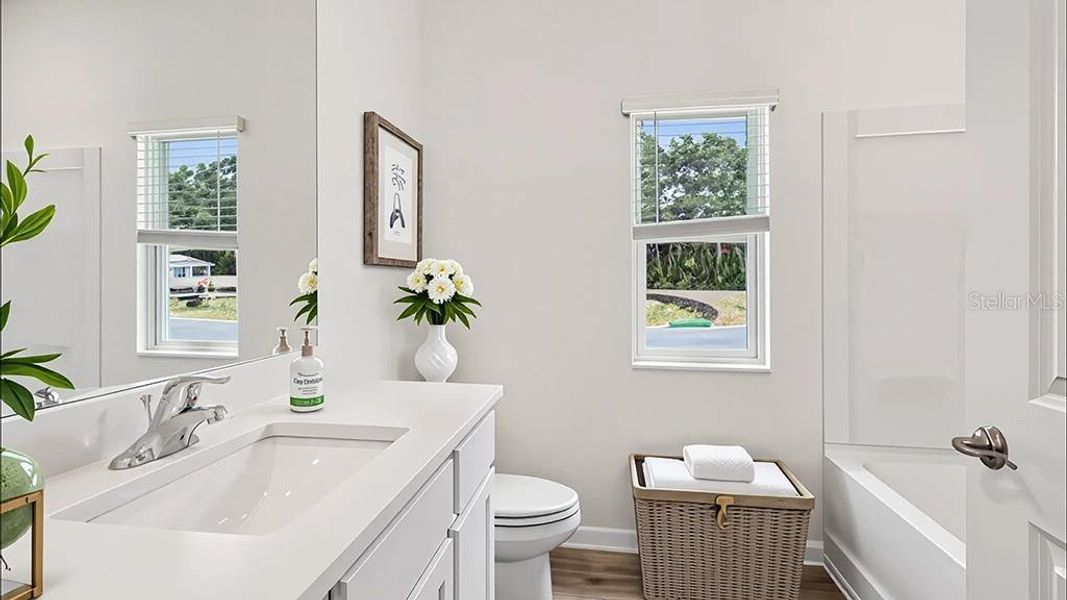 Furnished interior view inside a new home in Avalon Woods, Newberry (Image 12).