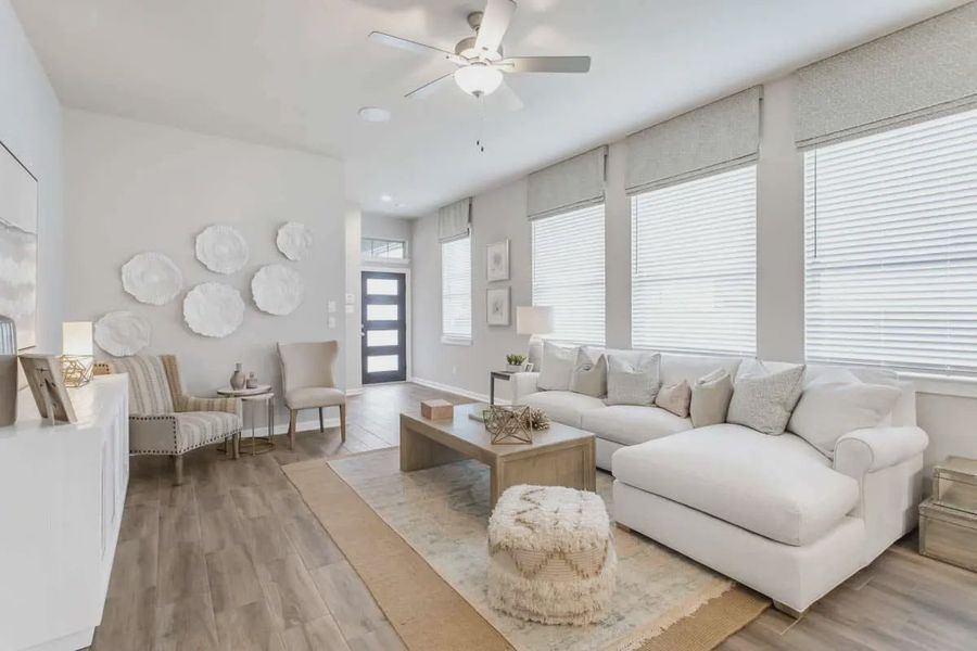 Representative furnished interior of a home built from the Adele by Chesmar Homes in Confluence, Marion (Image 8). Representative furnished interior of a home built from the Adele by Chesmar Homes in Confluence, Marion (Image 8).