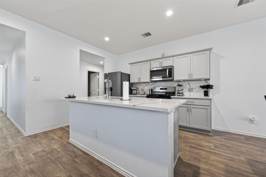 Furnished interior view inside a new home in , Spring (Image 6). Furnished interior view inside a new home in , Spring (Image 6).