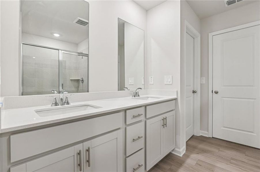 Furnished interior view inside a new home in The Oaks at Dawson, Dawsonville (Image 7).