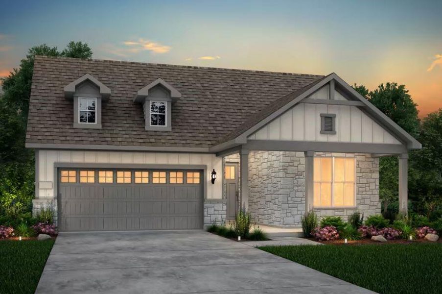 Pulte Homes, Prestige elevation HC201, rendering