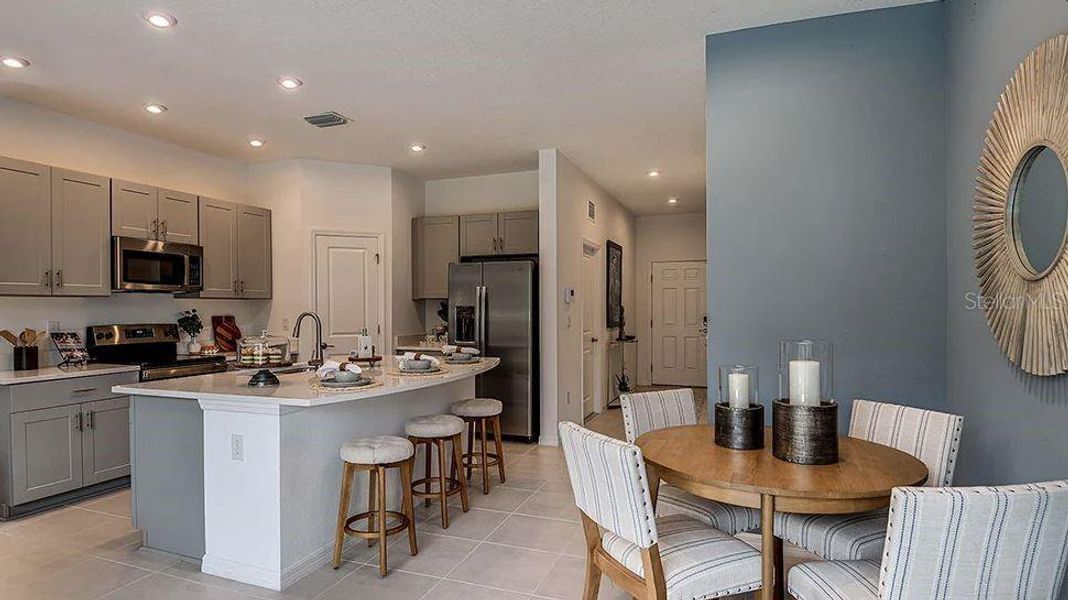 Furnished interior view inside a new home in Vinterra Townhomes, Nokomis (Image 3). Furnished interior view inside a new home in Vinterra Townhomes, Nokomis (Image 3).