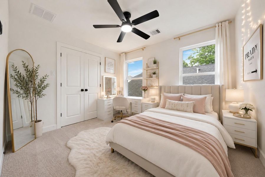 Furnished interior view inside a new home in , Houston (Image 35).
