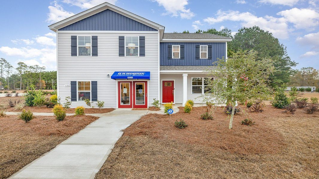 Representative exterior photo of a completed home built from the Galen by D.R. Horton in Pinewood Estates, Conway, SC (Image 17). Representative exterior photo of a completed home built from the Galen by D.R. Horton in Pinewood Estates, Conway, SC (Image 17).