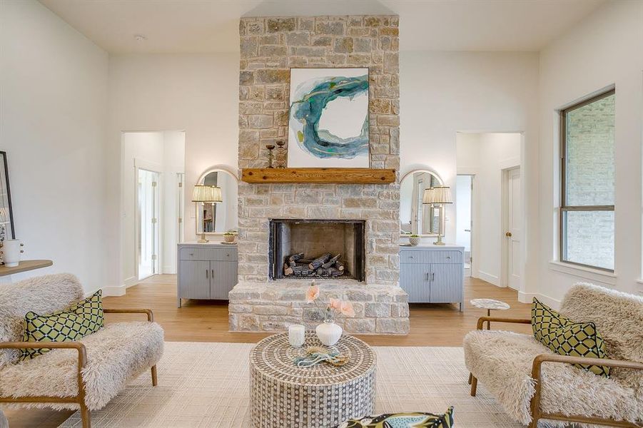 Furnished interior view inside a new home in , Burleson (Image 27).