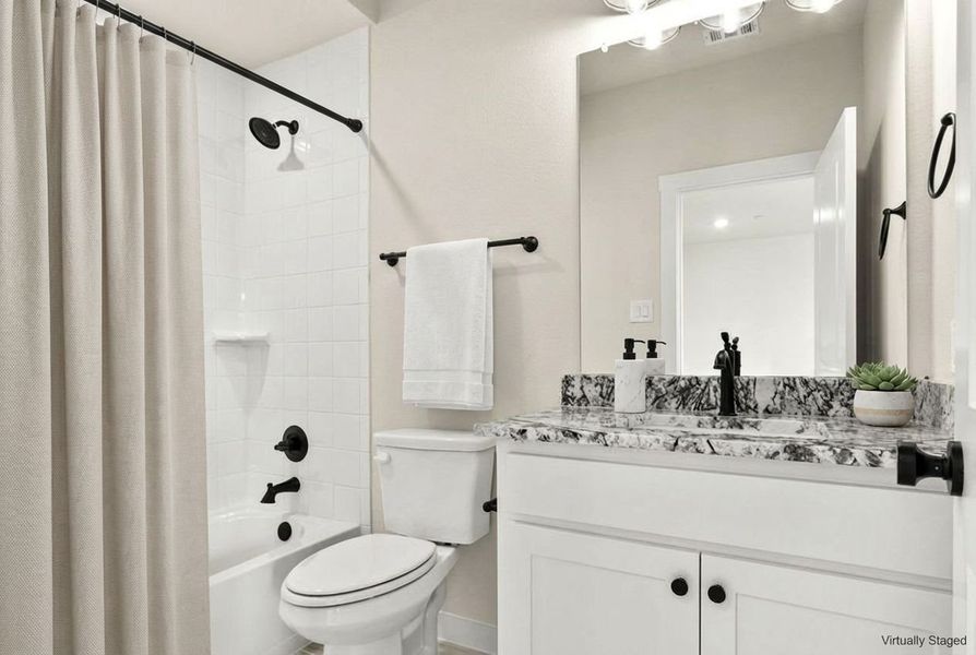 Furnished interior view inside a new home in Cottonwood Creek, Rowlett (Image 28).