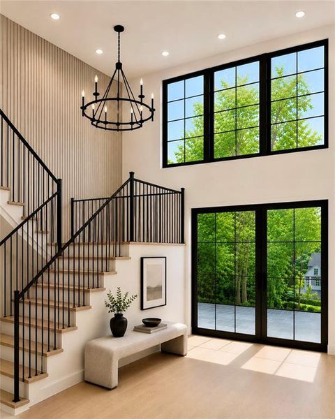 Furnished interior view inside a new home in , Atlanta (Image 4).
