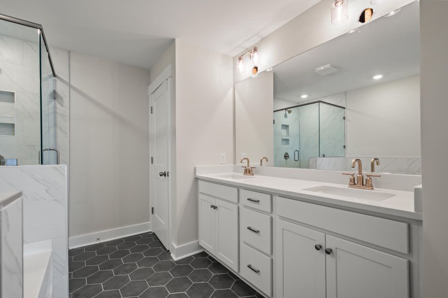 Furnished interior view inside a new home in The Bluffs at Pinefield Townhomes, Charleston (Image 10).