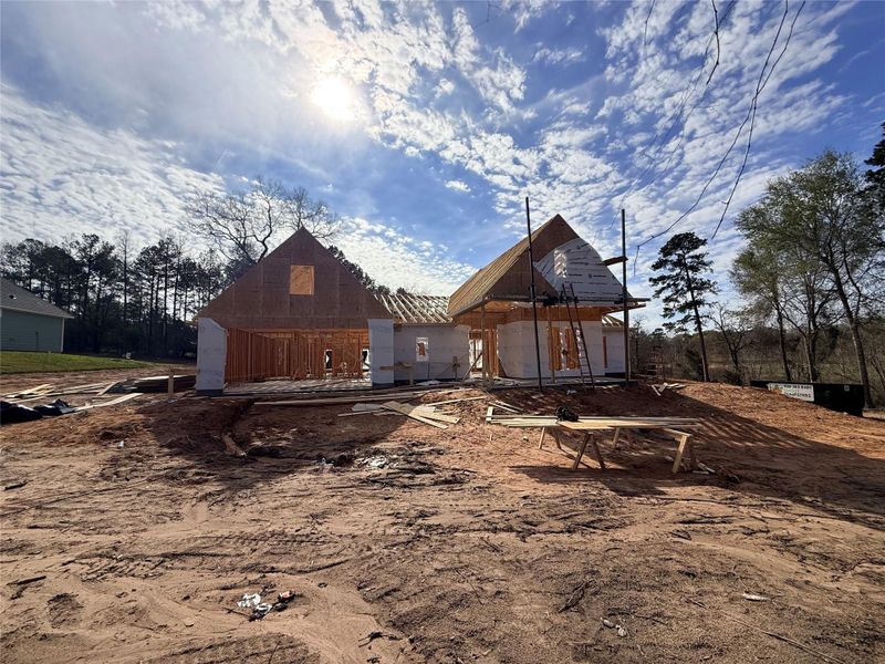 In-progress construction of a new home in , Plantersville, TX (Image 4).