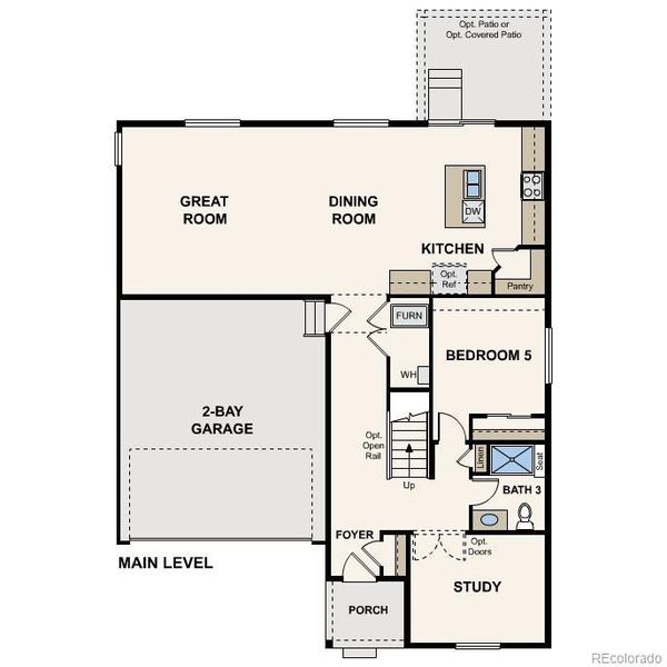 2D floor plan layout of this home in Red Barn Meadows, Mead, CO (Image 2). 2D floor plan layout of this home in Red Barn Meadows, Mead, CO (Image 2).