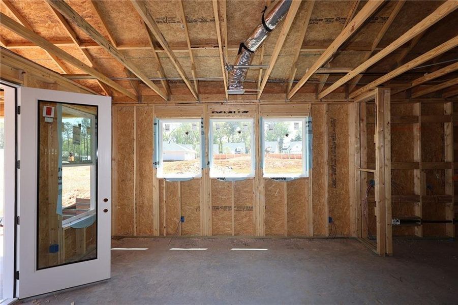 In-progress construction of a new home in Maple Grove at Towne Lake, Woodstock, GA (Image 5).