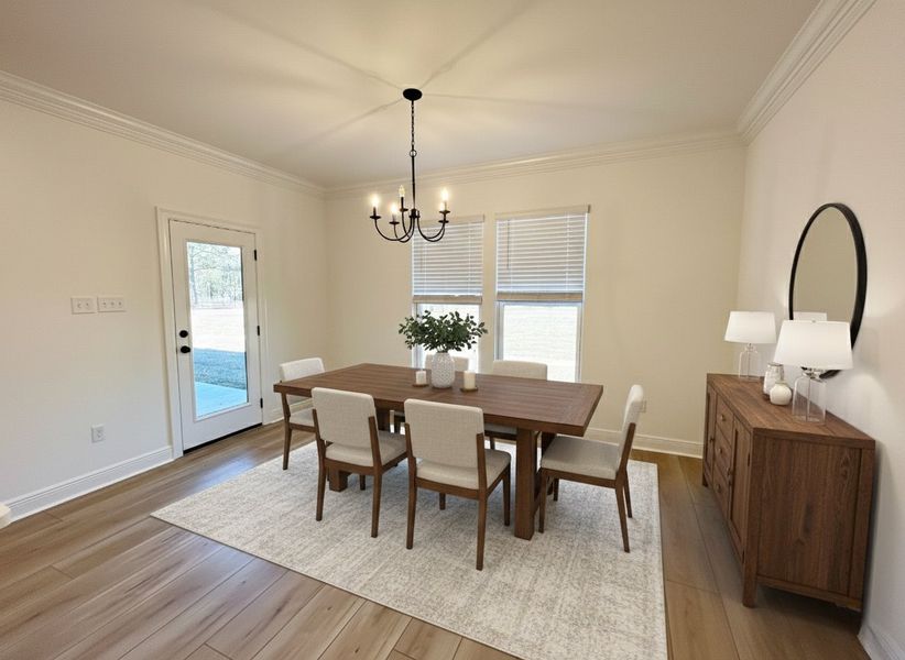 Front exterior of a new home in Houston Place, Crestview, FL, highlighting curb appeal (Image 17).