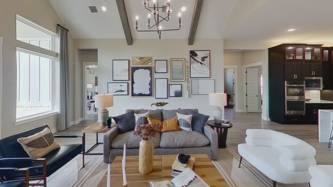 Furnished interior view inside a new home in Mesa Western, Cibolo (Image 6).