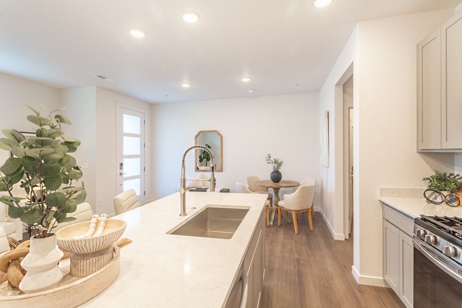 Furnished interior view inside a new home in The Vistas at West Mesa, Colorado Springs (Image 9). Furnished interior view inside a new home in The Vistas at West Mesa, Colorado Springs (Image 9).