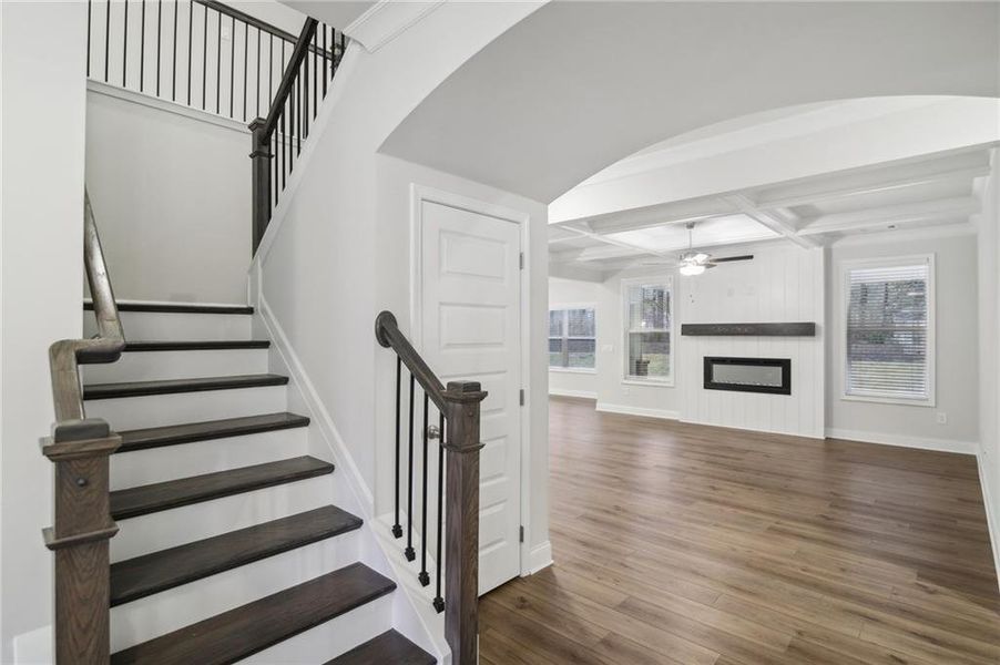 Spacious, unfurnished interior of a new home in Pinecrest Ridge, Dacula (Image 28). Spacious, unfurnished interior of a new home in Pinecrest Ridge, Dacula (Image 28).