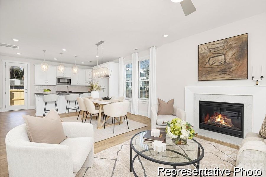 Furnished interior view inside a new home in Beaver Creek, Statesville (Image 12).