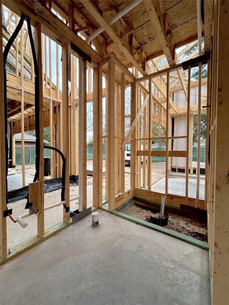First Floor Guest Suite Bathroom. Construction Photo as of 1-12-2026