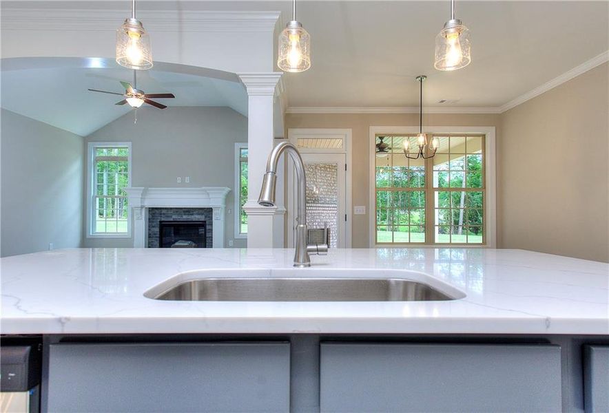 Furnished interior view inside a new home in , Conyers (Image 6). Furnished interior view inside a new home in , Conyers (Image 6).