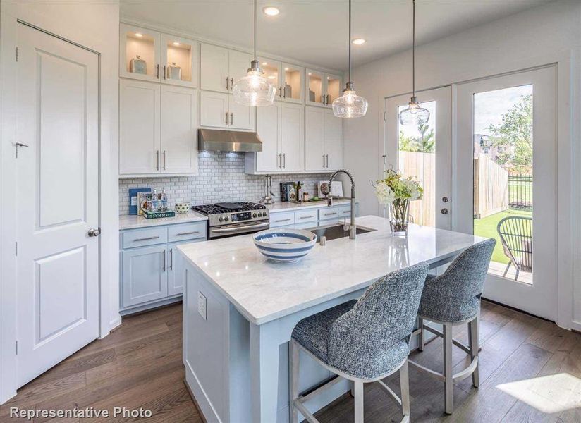 Furnished interior in a model home at Cross Creek Ranch: the City Series Collection in Fulshear (Image 24).