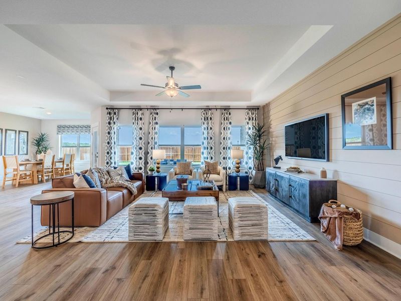 Representative furnished interior of a home built from the The Rockford C by Davidson Homes LLC in Meadow Ridge Estates, Josephine (Image 7).