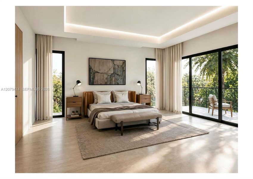 Furnished interior view inside a new home in , Miami (Image 16). Furnished interior view inside a new home in , Miami (Image 16).