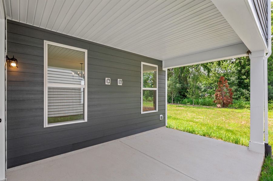 Exterior details and patio area of a home in , Summerville (Image 3). Exterior details and patio area of a home in , Summerville (Image 3).