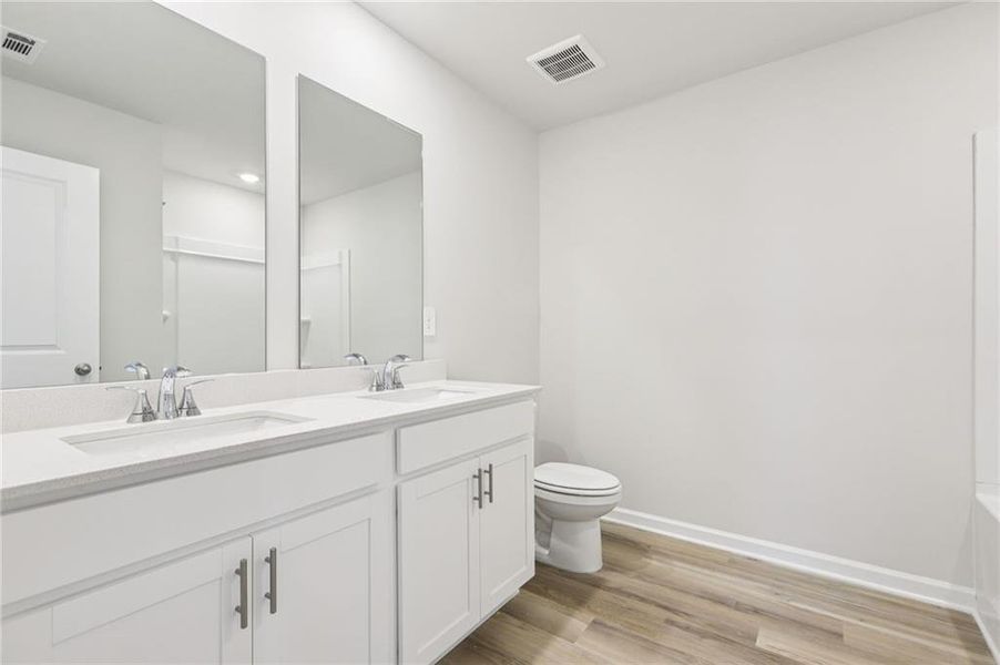 Furnished interior view inside a new home in Preserve at Mountain Creek, Pendergrass (Image 6).