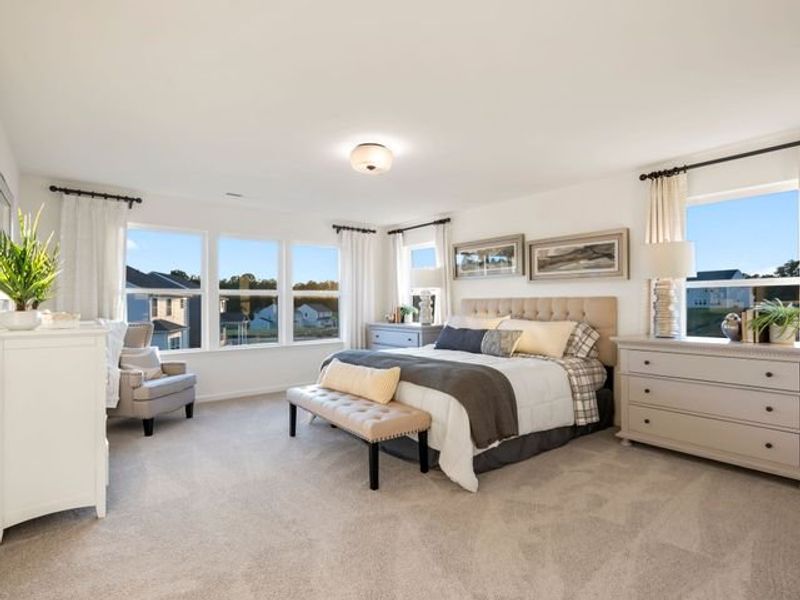 Representative furnished interior of a home built from the Jasper II by True Homes in Colvin Park, Rock Hill (Image 9).