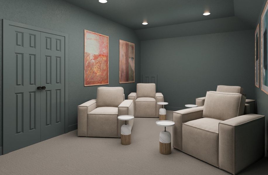 Representative furnished interior of a home built from the Lockhart by Beazer Homes in Heath Golf and Yacht Club, Heath (Image 6).