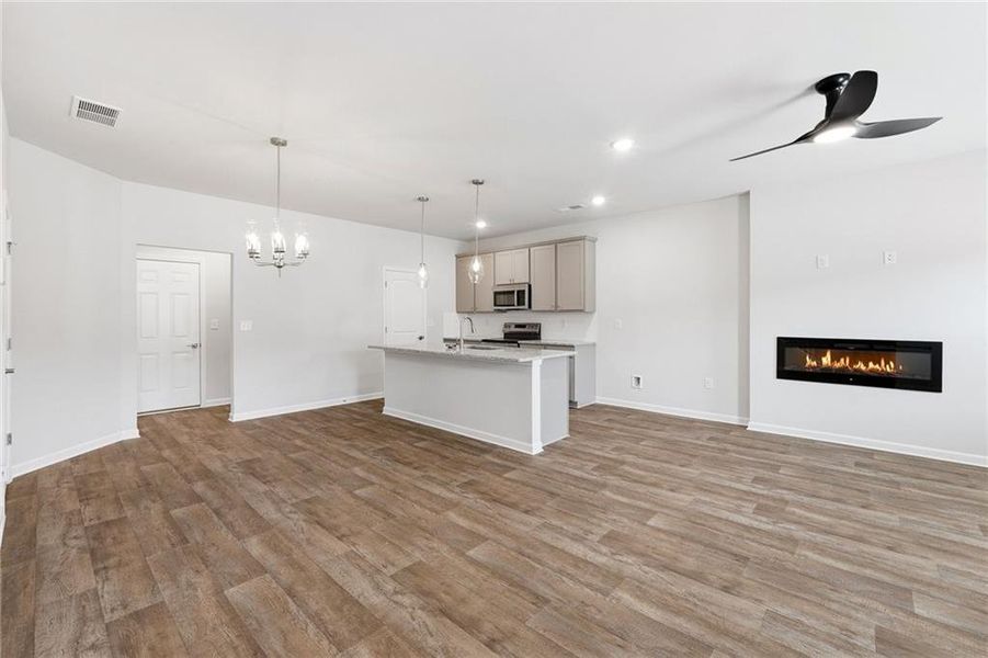 Spacious, unfurnished interior of a new home in Parkway James, Snellville (Image 14). Spacious, unfurnished interior of a new home in Parkway James, Snellville (Image 14).