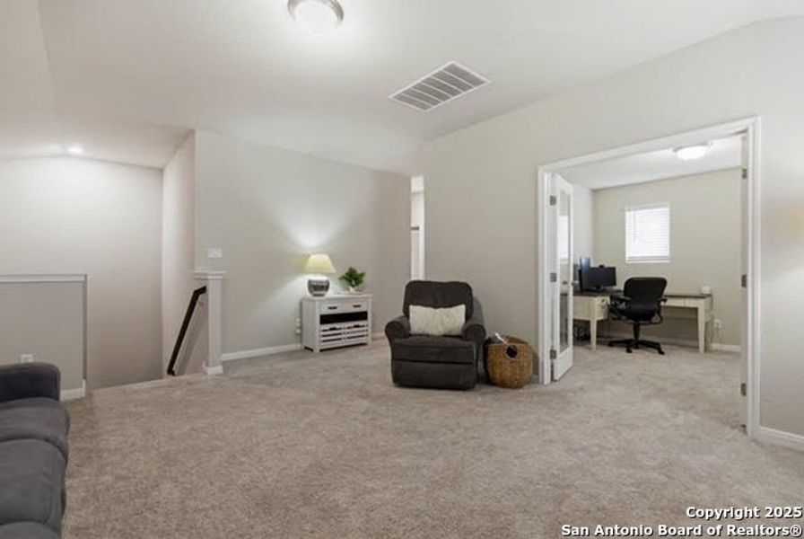 Furnished interior view inside a new home in Legendary Trails - Premier Series, Cibolo (Image 13). Furnished interior view inside a new home in Legendary Trails - Premier Series, Cibolo (Image 13).