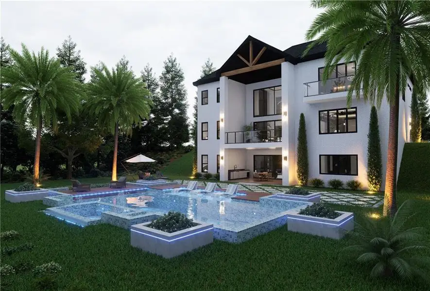 Exterior details and patio area of a home in , Atlanta (Image 3).