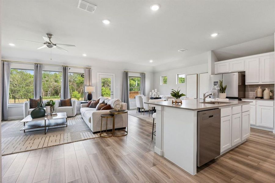 Open Floorplan in the Emmy II home plan by Trophy Signature Homes - REPRESENTATIVE PHOTO