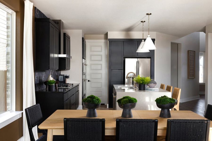 Representative furnished interior of a home built from the Skyview by Tri Pointe Homes in Terrace Collection at Heritage, Dripping Springs (Image 17).